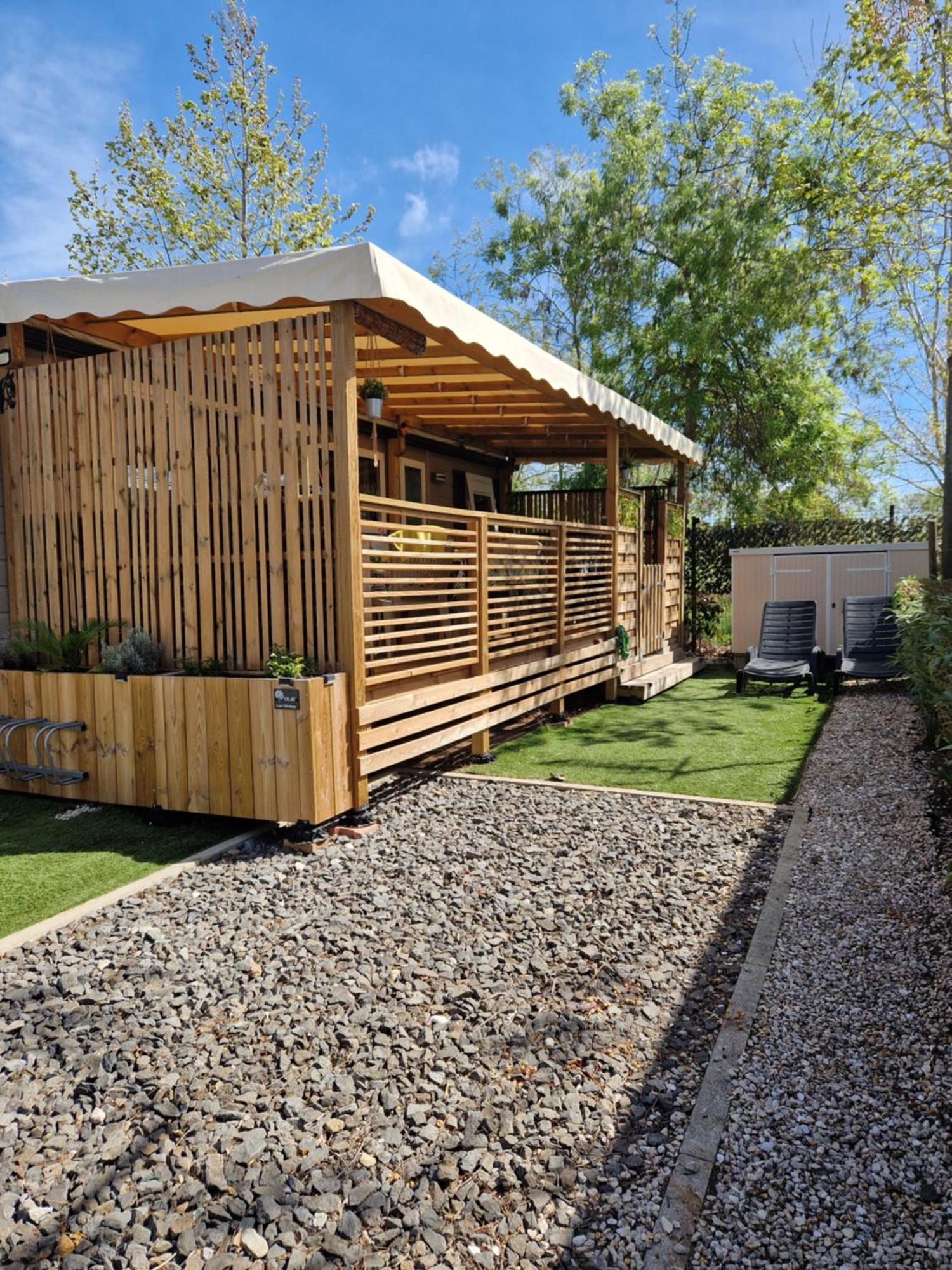 Camping La Carabasse Vias-Plage-T4 Climatise,Tout Confort, Emplacement Calme ! Exterior foto