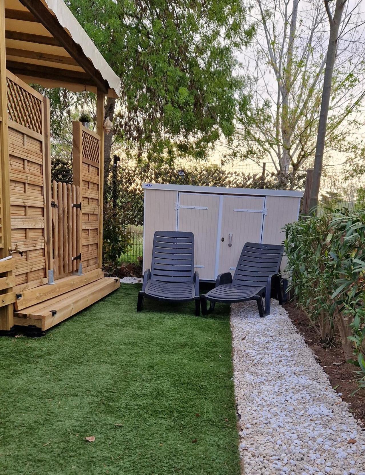 Camping La Carabasse Vias-Plage-T4 Climatise,Tout Confort, Emplacement Calme ! Exterior foto